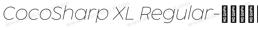 CocoSharp XL Regular字体转换